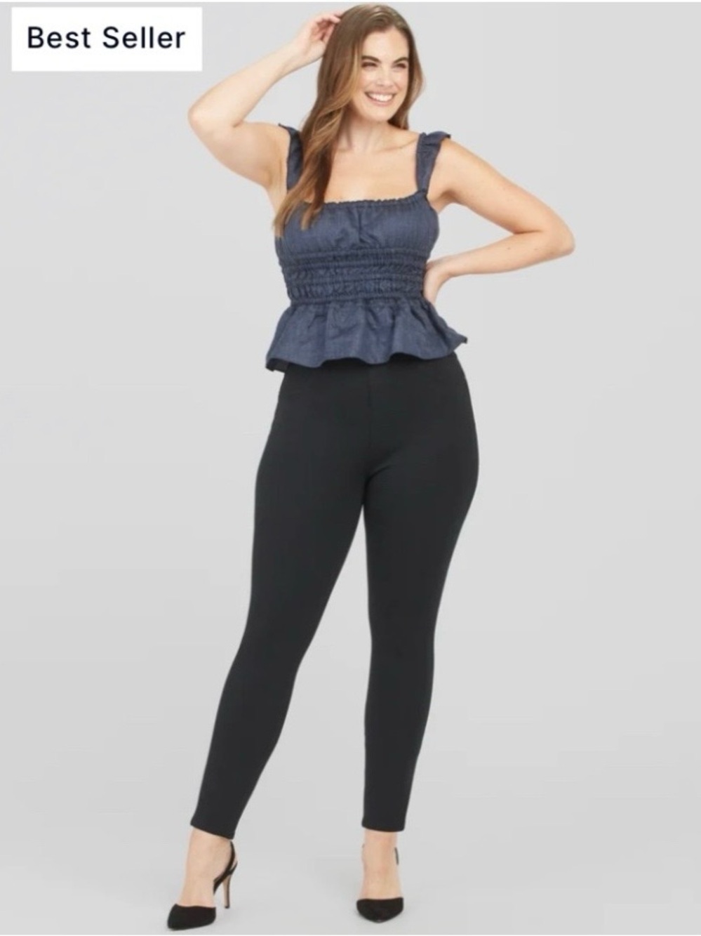 SPANX Black The Perfect Pant Ankle 4-Pocket Ponte Shaping Trousers XL